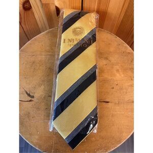 Imani Uomo Hand-made Wool Blend Microfiber Striped Theme Men's Tie nwt (3764)
